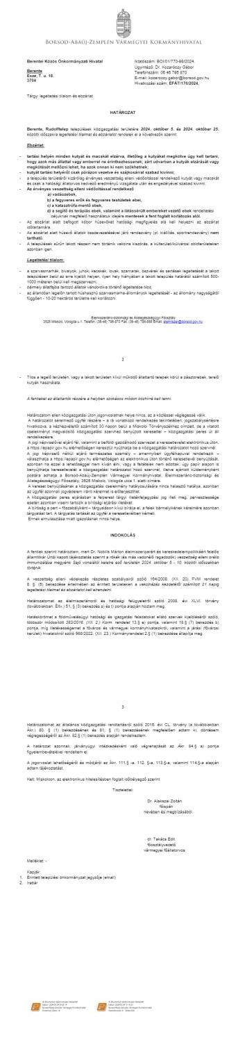 Lakossági Tájékoztató!