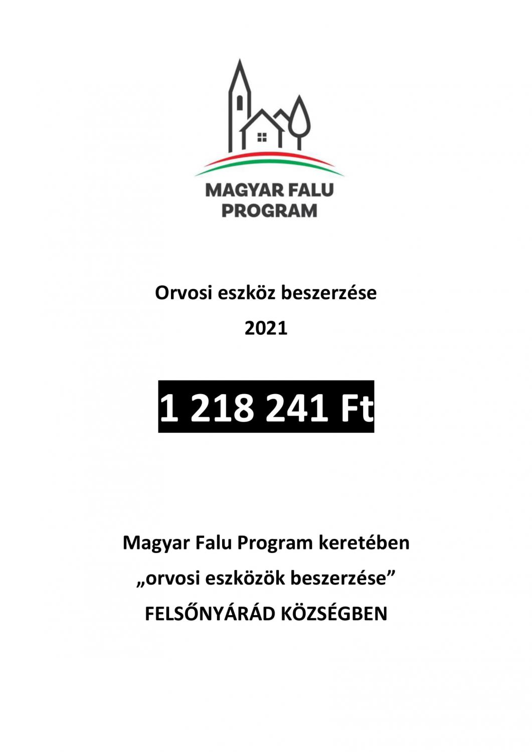 Magyar Falu Program keretében 