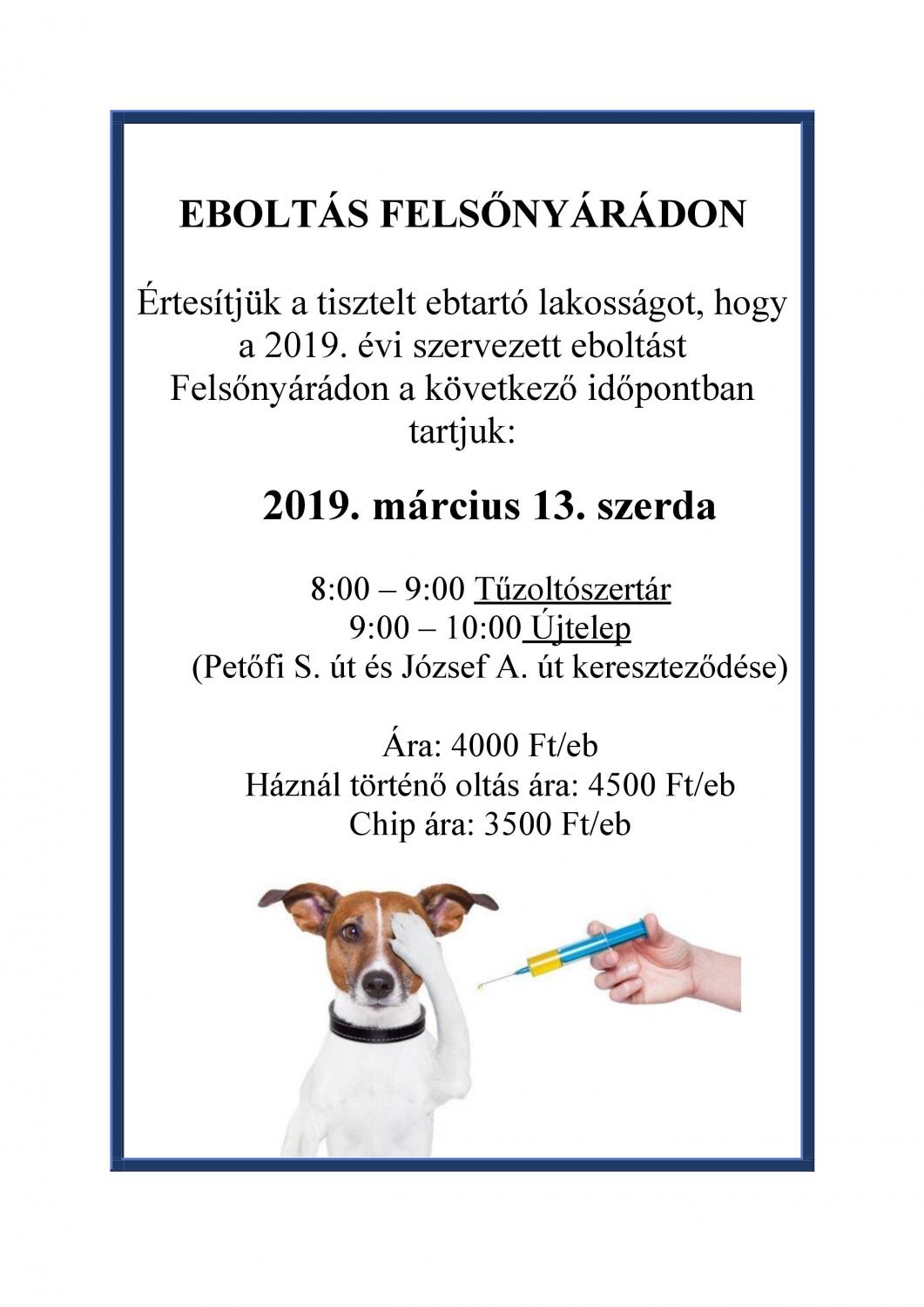 Eboltás Felsőnyárádon 2019.